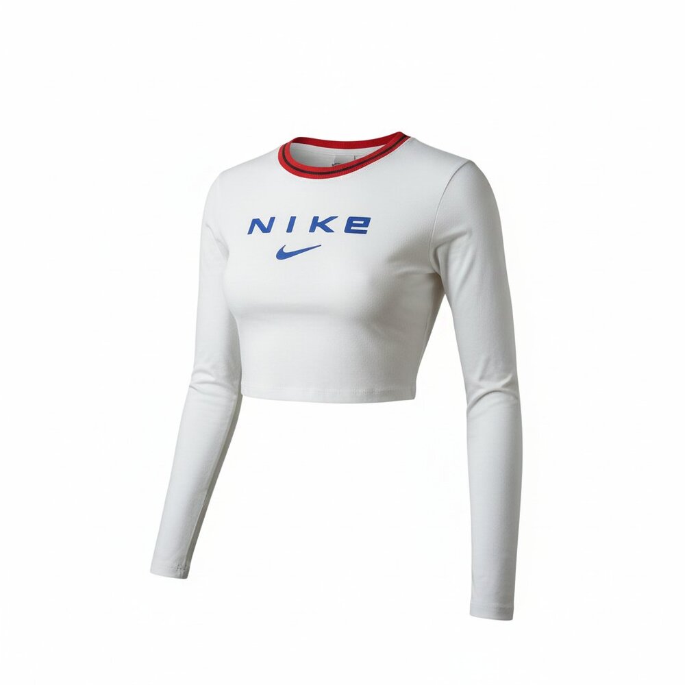 Nike  White Tee slim fit long sleeve Size L